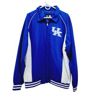 Blue and White Men's Jacket